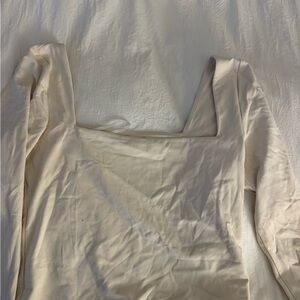 Babaton Cream Square Neck Blouse